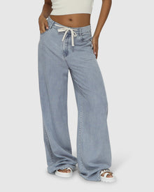 Women | Set On You Wide Leg Pants | Stonewash