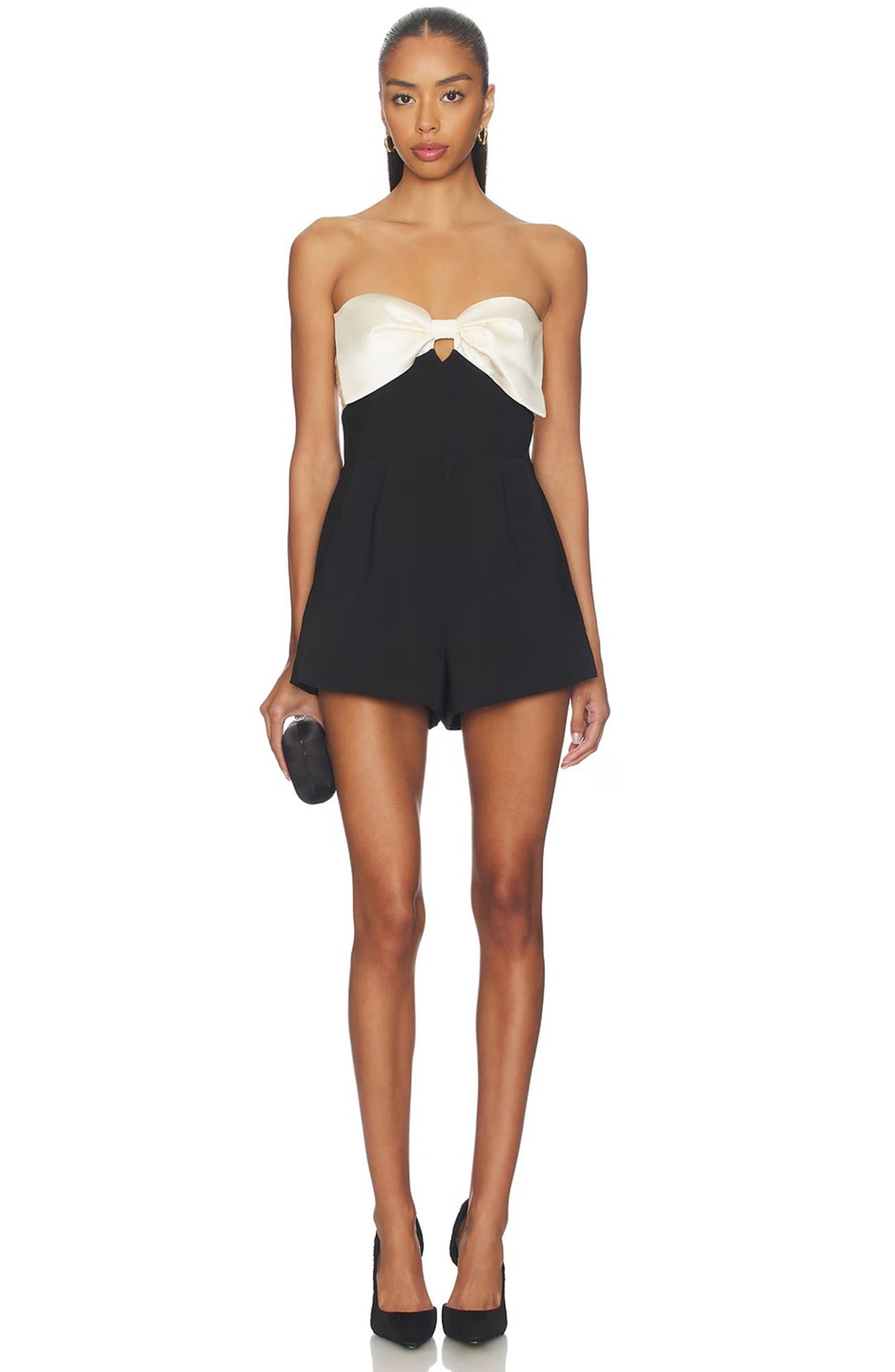 Zoe Romper | Black/White