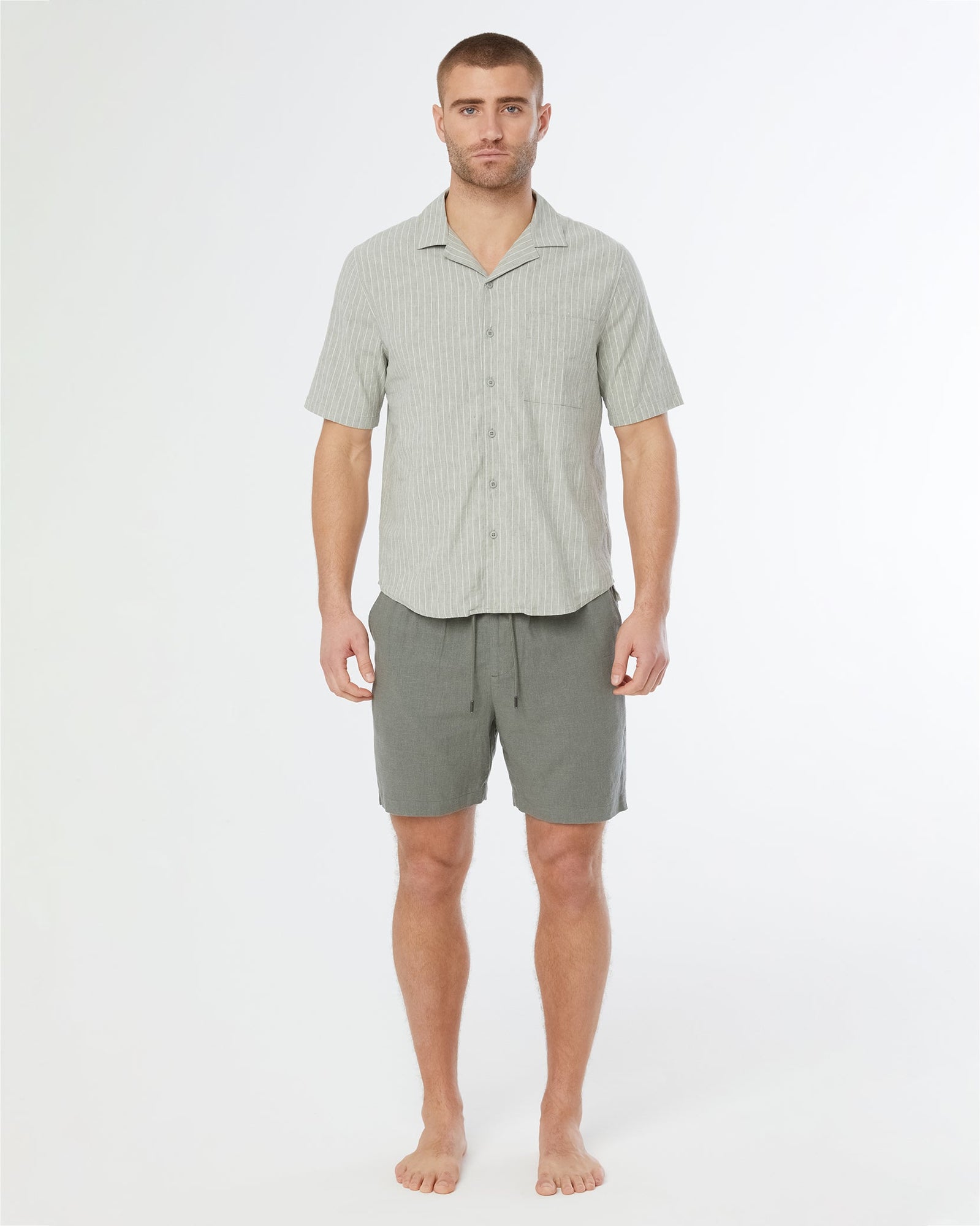 Mens | Stretch Yarn Dyed Vacation Shirt | Sage