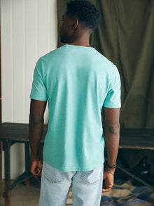 Mens - Sunwashed Pocket Tee | Island Teal