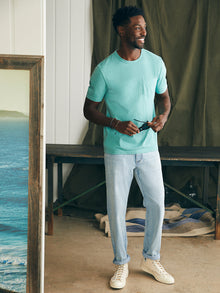 Mens - Sunwashed Pocket Tee | Island Teal