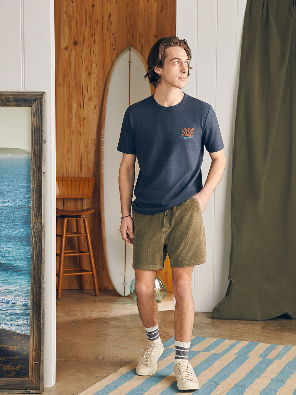 Mens | Sunwashed Graphic Tee | Dune Navy