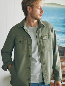 Mens - Jersey Shirt Jacket | Surplus Olive