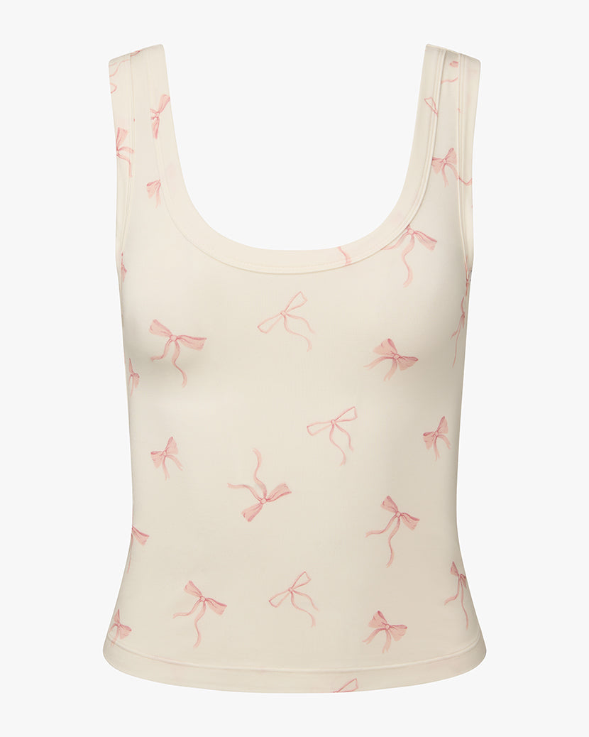 Scoop Tank | Ivory/Pink (V2)