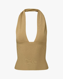 Knit Halter Top | Oat