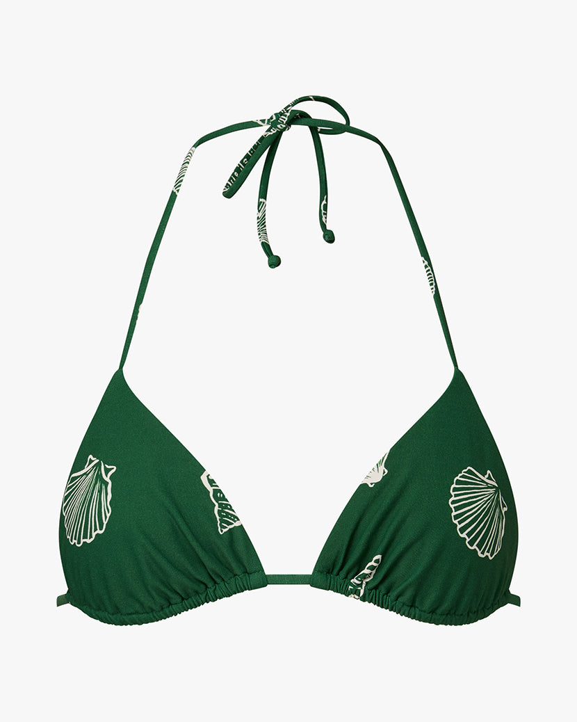 Triangle Top | Sea Green/Off White