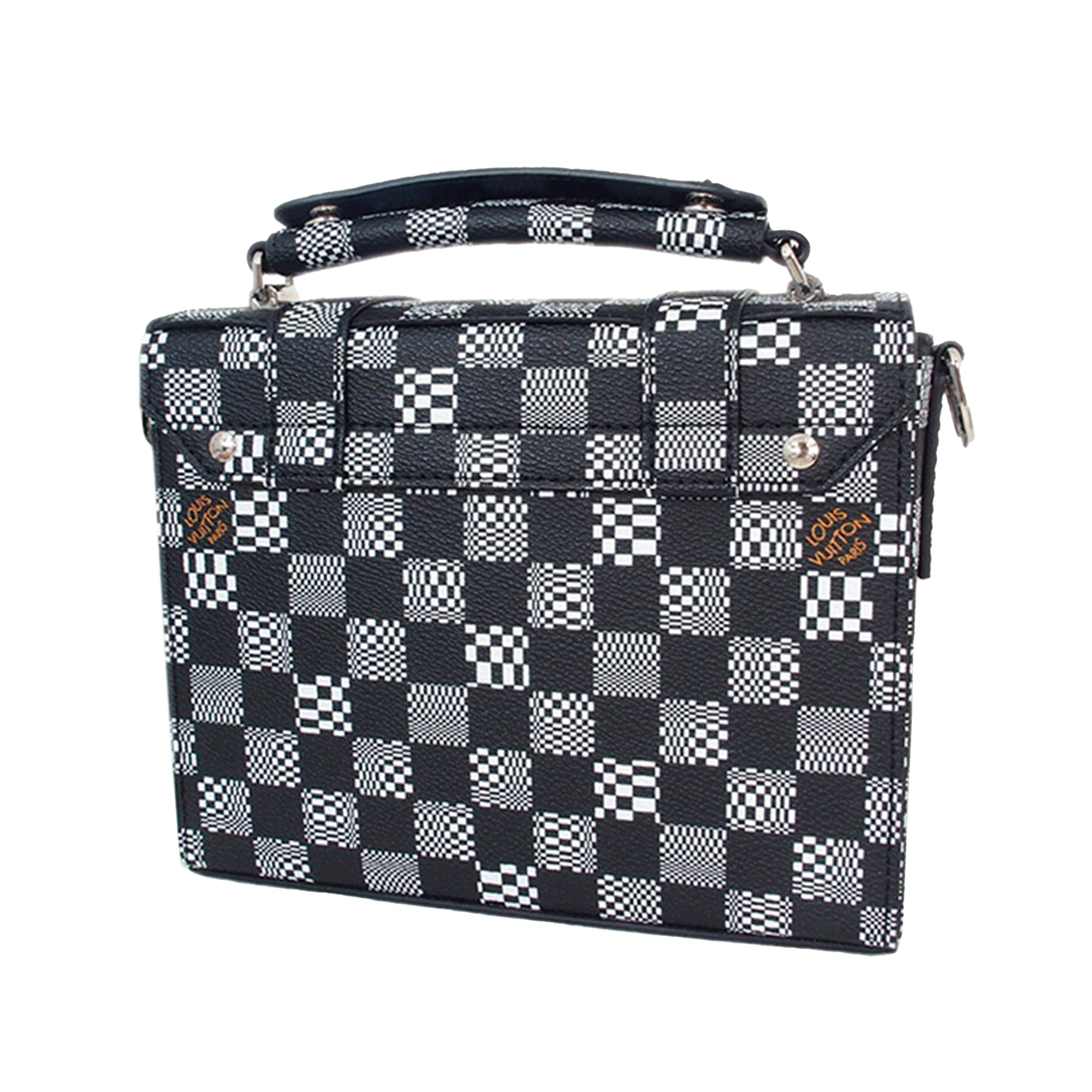 Louis Vuitton Pre-Owned Damier Distorted Flap Soft Trunk | Women | Black