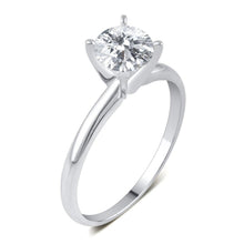 0.75 CT Round Natural Diamond | Solitaire Ring | 14K White Gold | I-1 Color | I2 Clarity