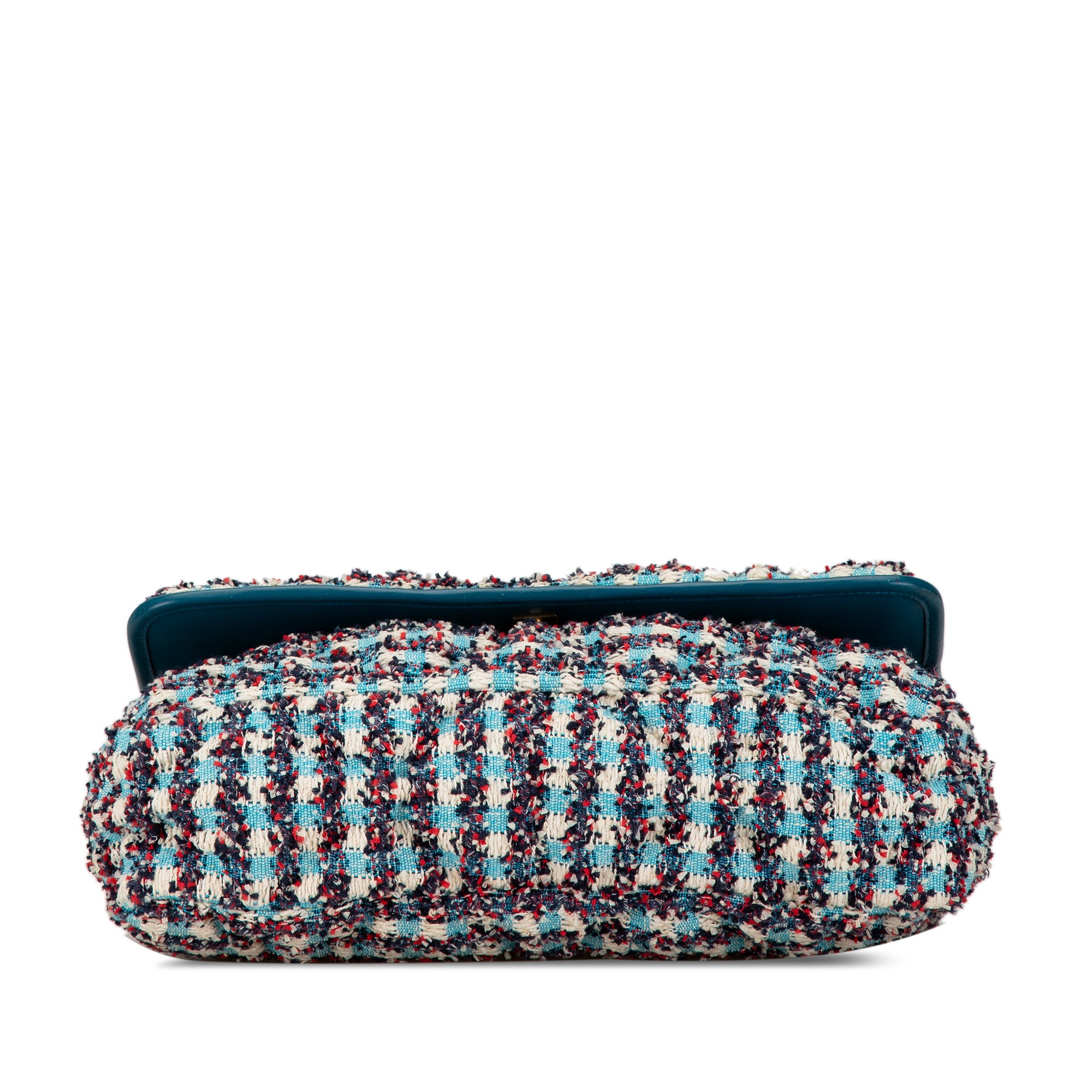 Chanel | Pre-Owned Maxi Tweed Chesterfield Single Flap | Blue