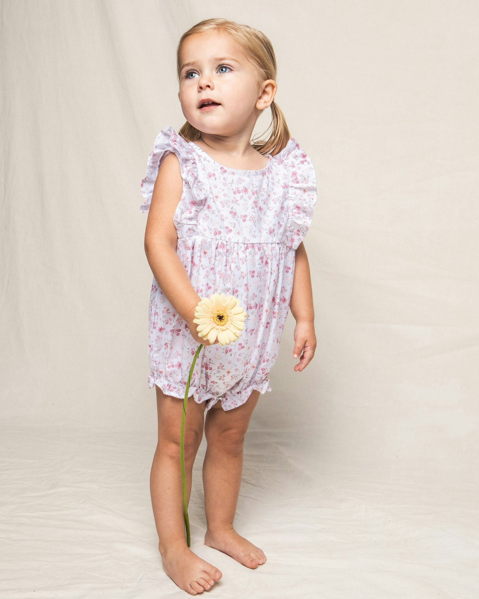 Kids | Twill Ruffled Romper | Dorset Floral