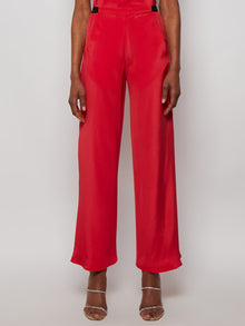 Women | Christopher Esber | Bias Silk Trouser | Chili