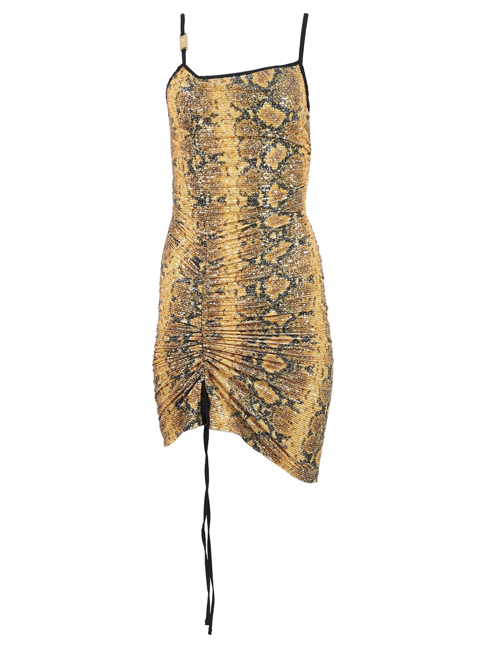 Women | GCDS | Python Sequins Coulisse Dress | Yellow