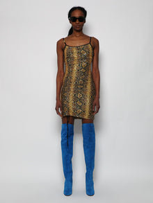 Women | GCDS | Python Sequins Coulisse Dress | Yellow