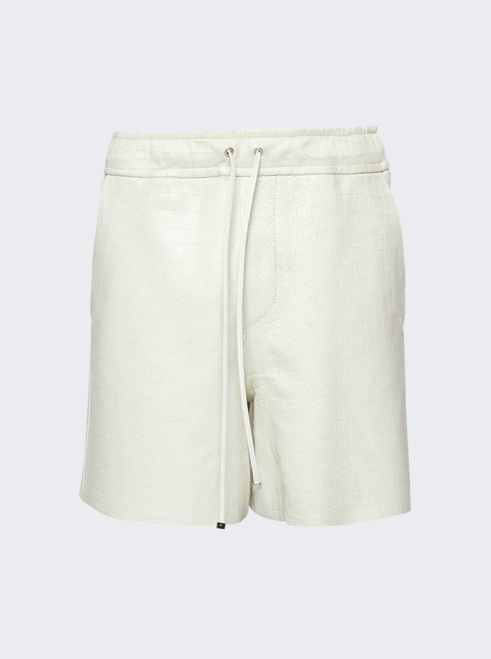 Amiri | Embossed Crocodile Shorts | White