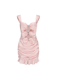 Aubrielle Bow Cutout Dress | Pink