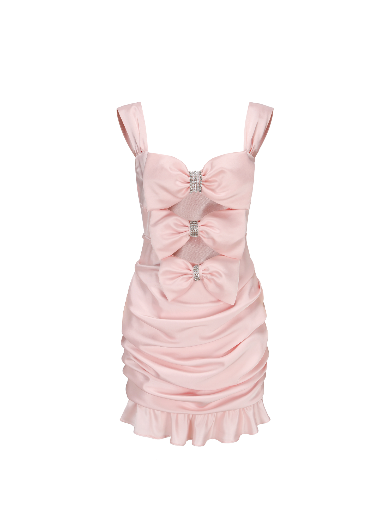Aubrielle Bow Cutout Dress | Pink