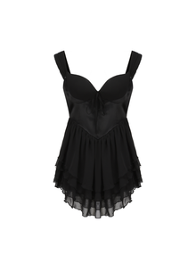 Sheila Chiffon Dress | Black