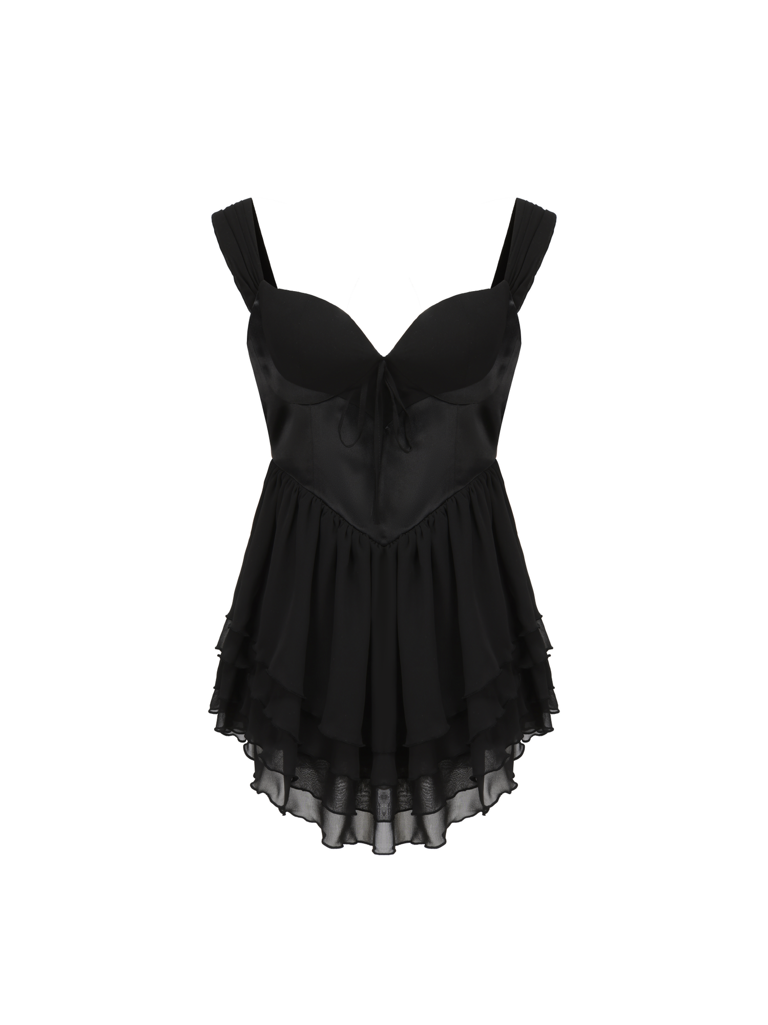 Sheila Chiffon Dress | Black