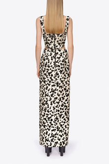 Dalmatian Denim Corset Top | Black/Off White
