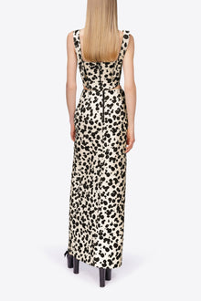 Dalmatian Denim Corset Top | Black/Off White
