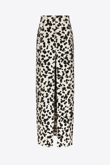Dalmatian Denim Midi Skirt | Black/Off White