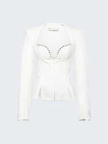 Women | Ludovic De Saint Sernin | Rebecca Jacket Optical White