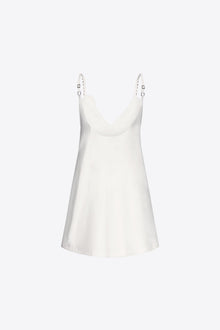Crystal Rosette Poplin Mini Dress | Off White