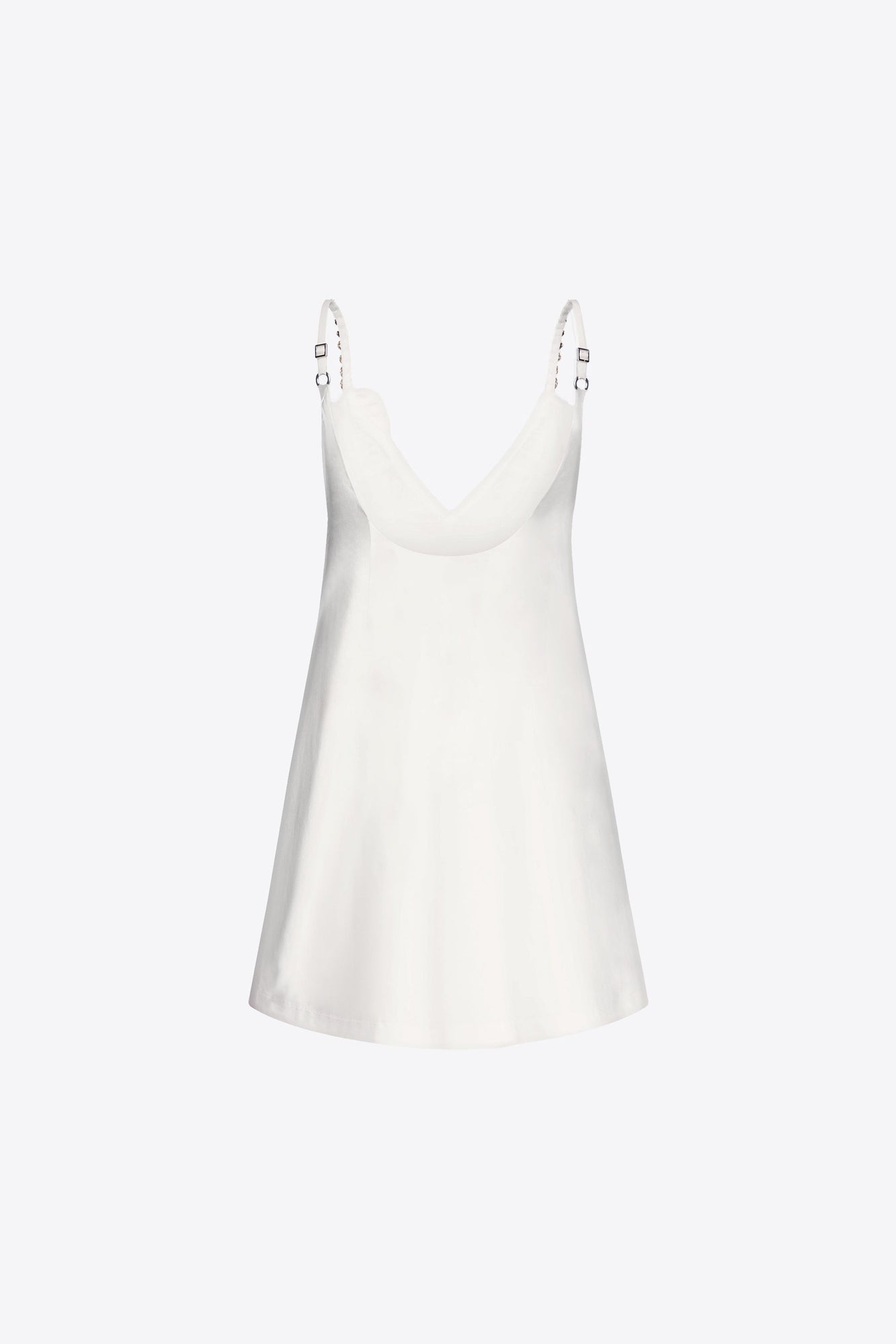 Crystal Rosette Poplin Mini Dress | Off White