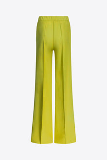 Crystal Embellished Bow Wide Leg Trouser | Chartreuse