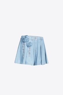Crystal Rosette Skort | Super Light Blue
