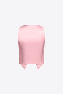 Crystal Gemstone Cluster Gilet | Pastel Pink
