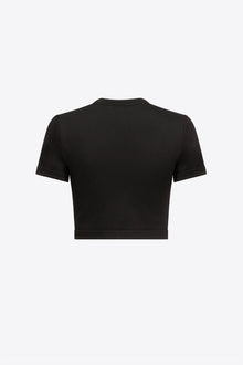 Colorblock Gem Cup T-Shirt | Black