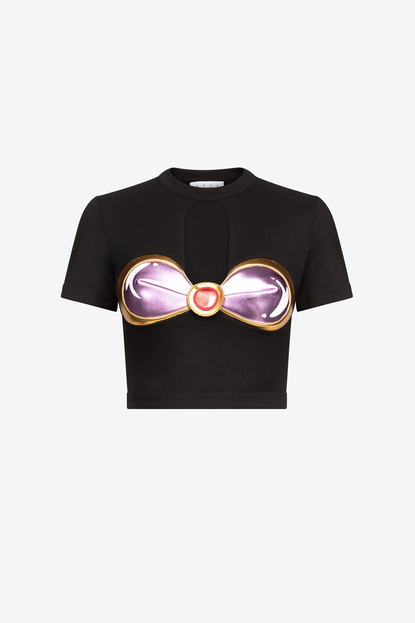 Colorblock Gem Cup T-Shirt | Black