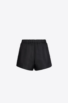 Crystal Trim Track Short | Black