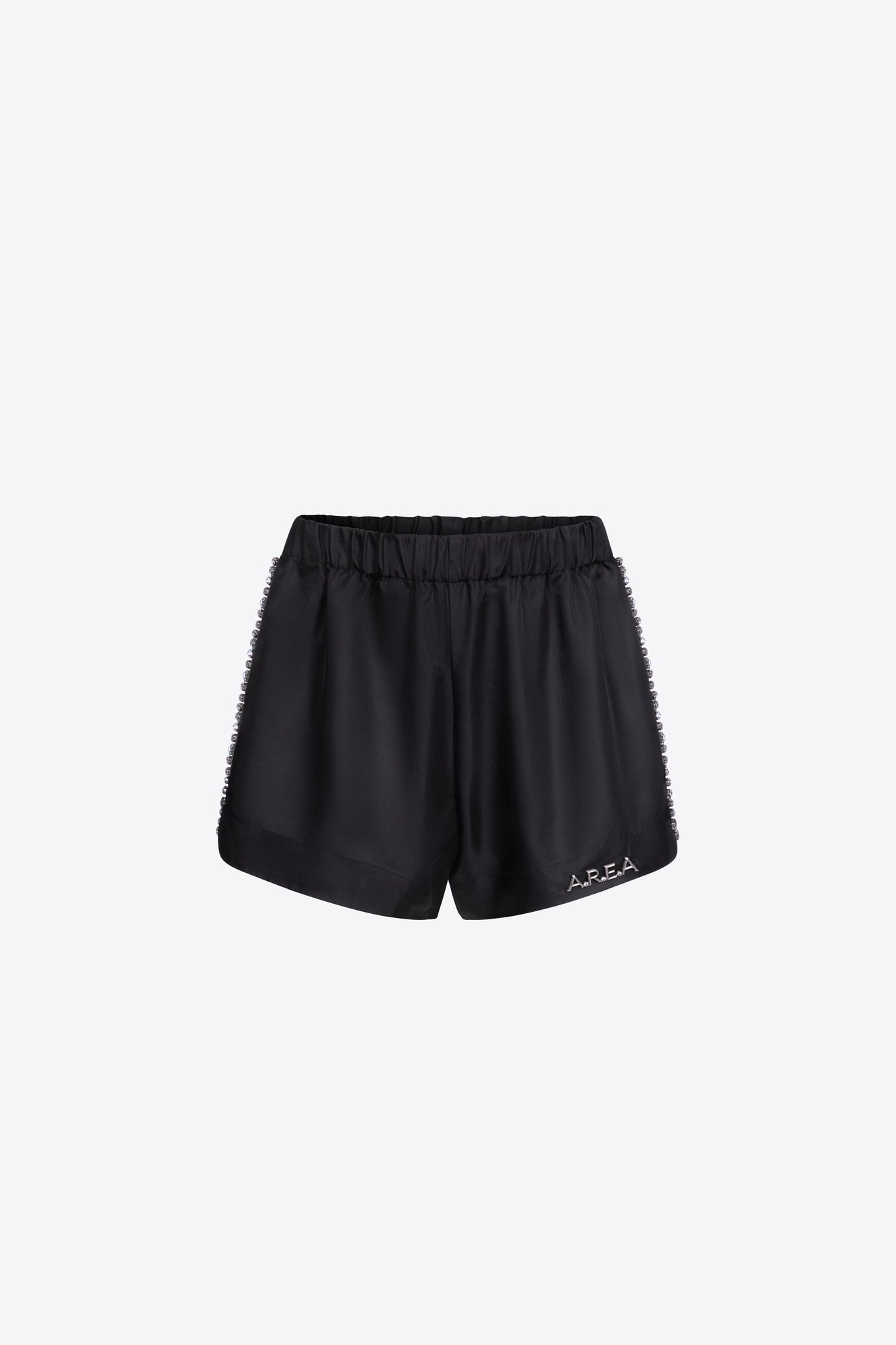 Crystal Trim Track Short | Black