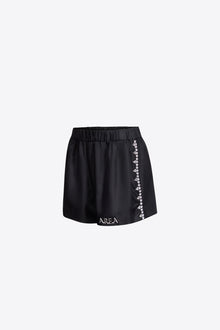 Crystal Trim Track Short | Black