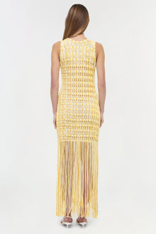 Womens | Sonia Fringe Knit Dress | Sunny Multi