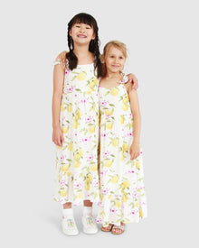 Kids | Sunset Sakura Maxi Dress | Sakura Orchard
