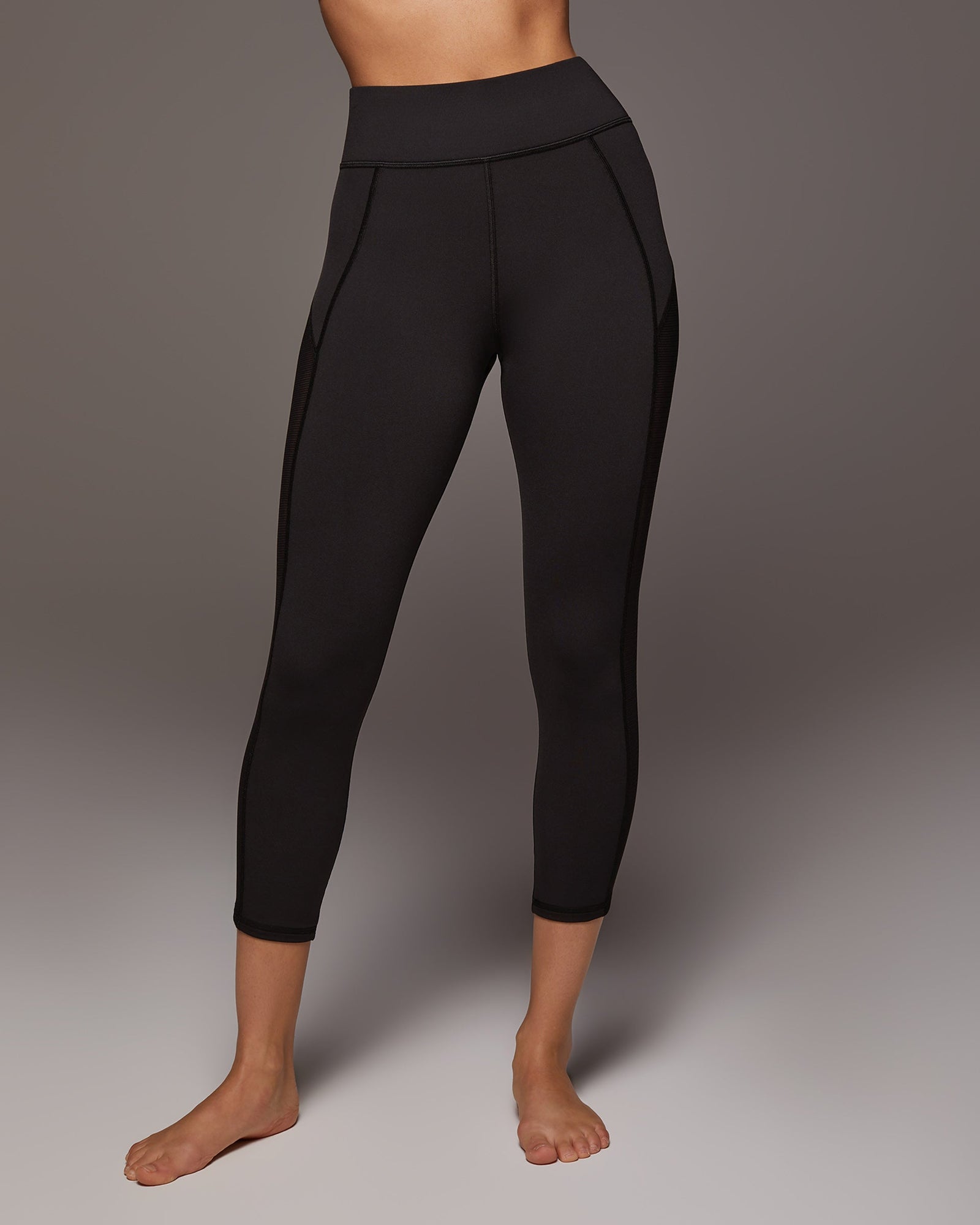 Stardust Crop Legging | Black