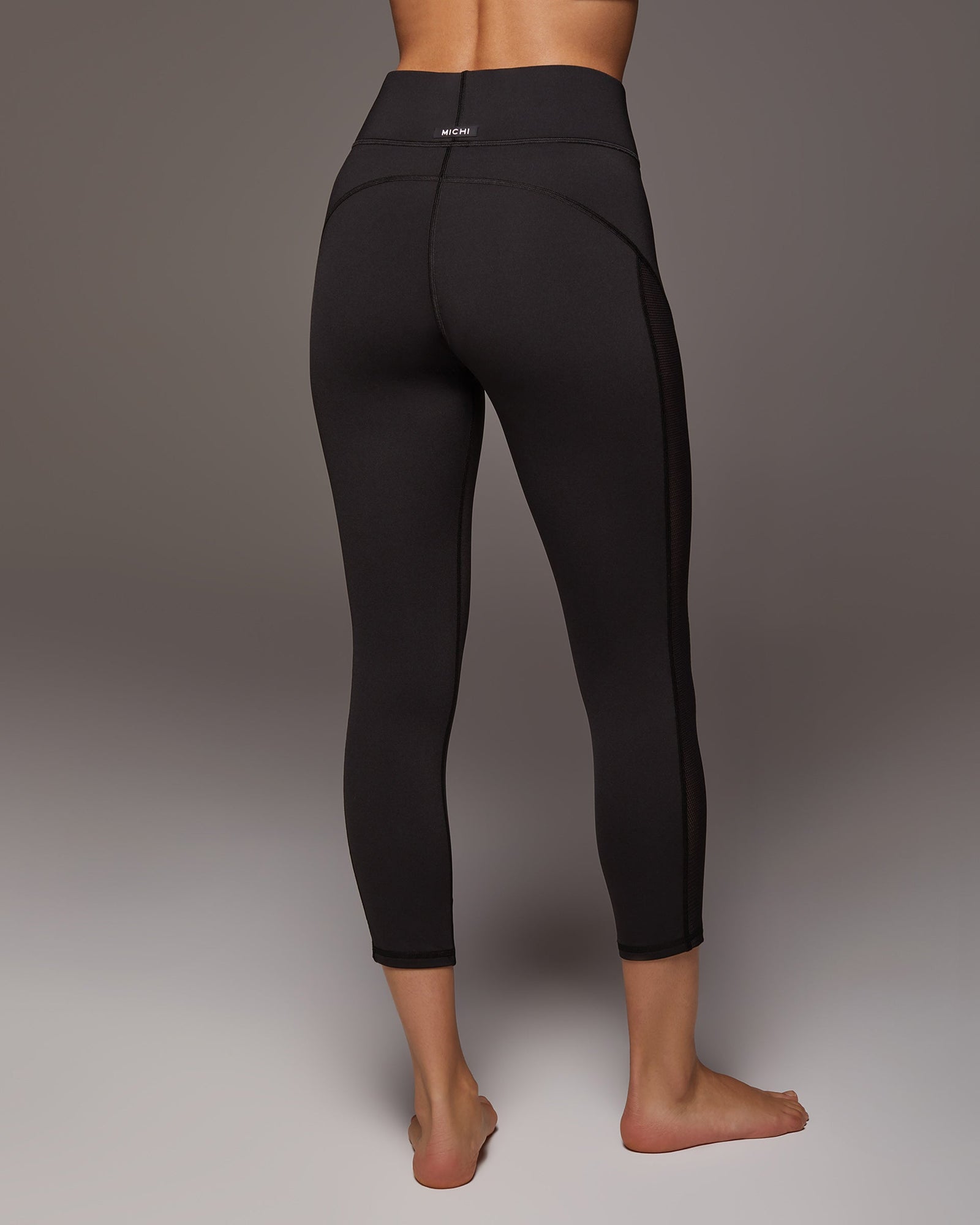 Stardust Crop Legging | Black