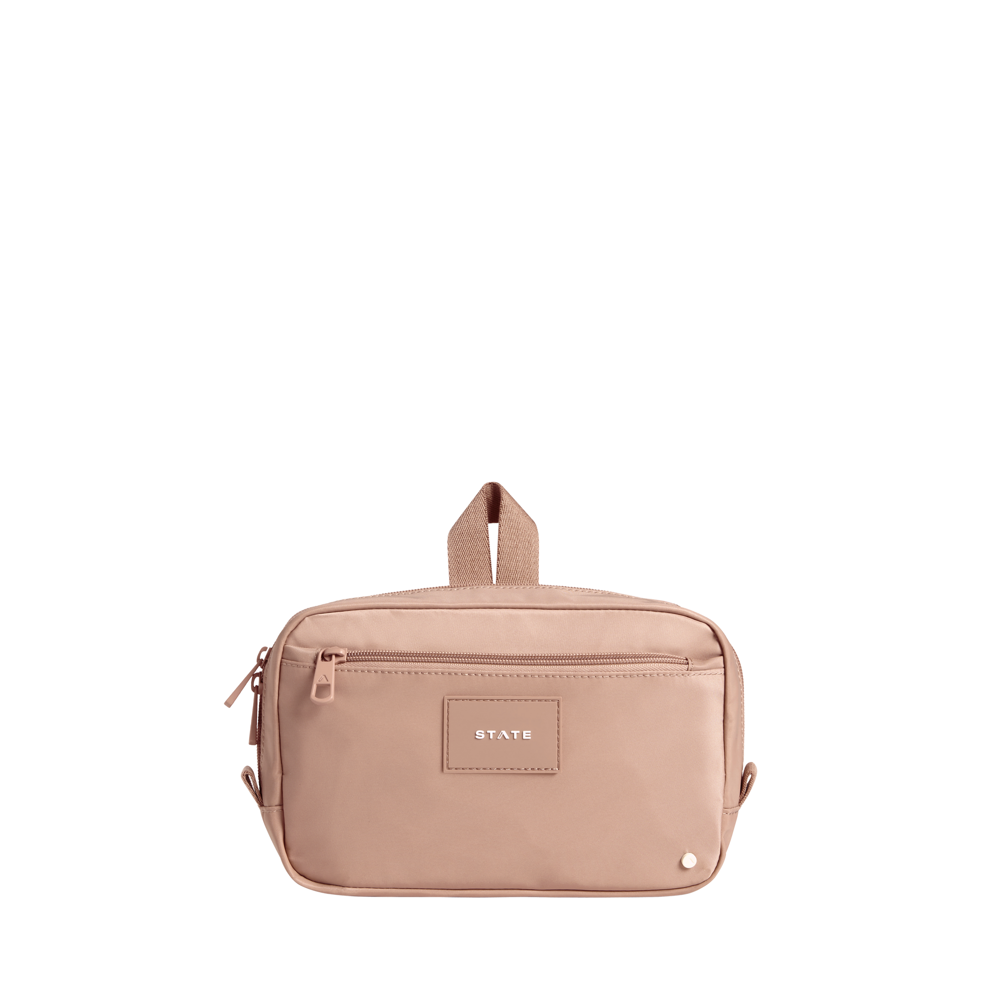 STATE Bags Hart Dopp Kit Latte Front View Click to Zoom