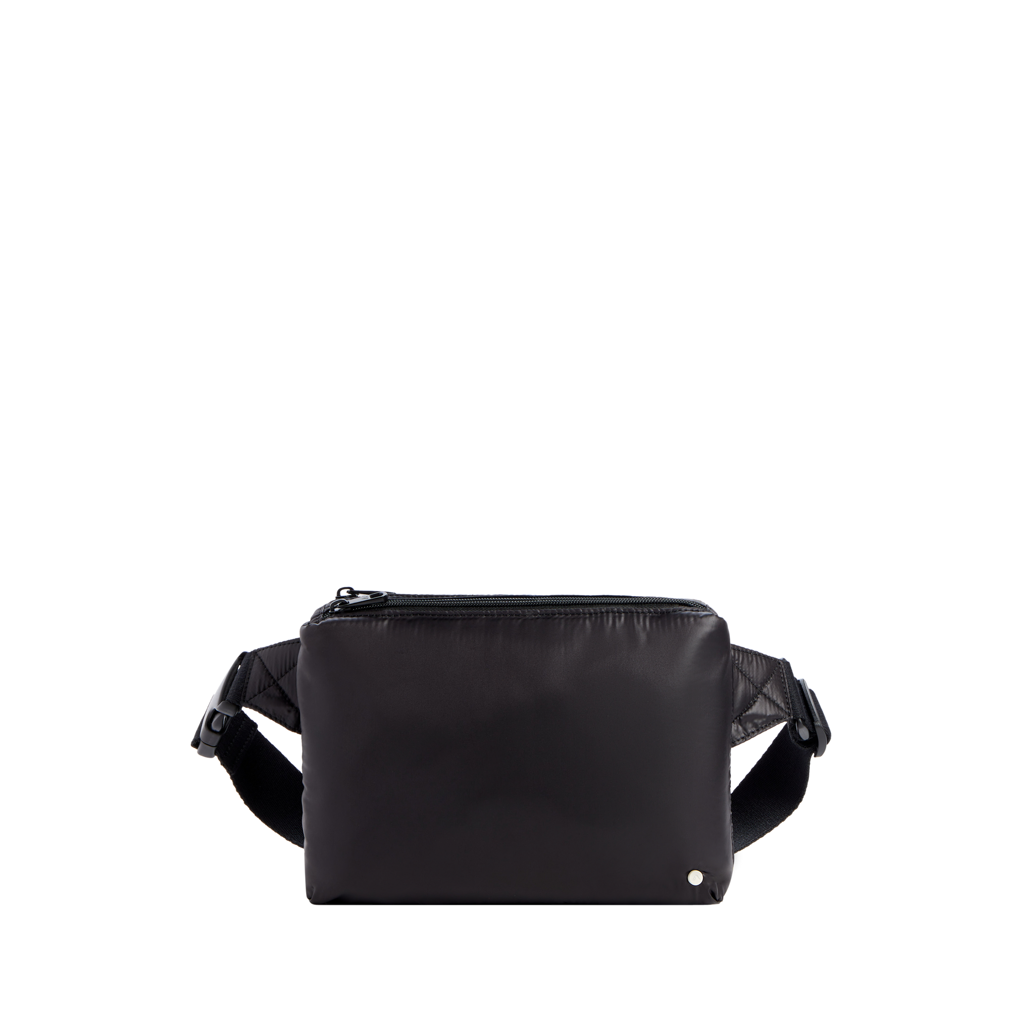 STATE Bags Lorimer Fanny Pack Oil Coated Black Front View Click to Zoom