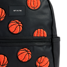 Kane Double Pocket Backpack | Fuzzy Basketballs - Kids