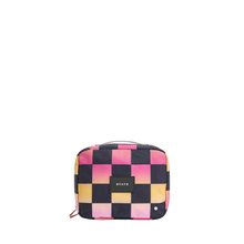 STATE Bags Bensen Toiletry Kit Pink Checkerboard Front View Click to Zoom