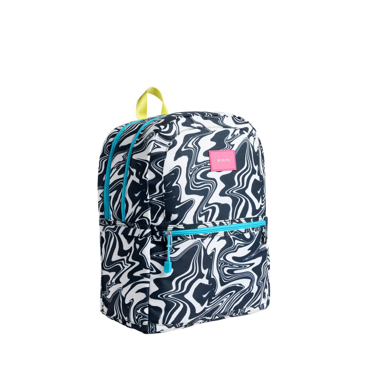 Kane Double Pocket Large Backpack | Marbled - Kids