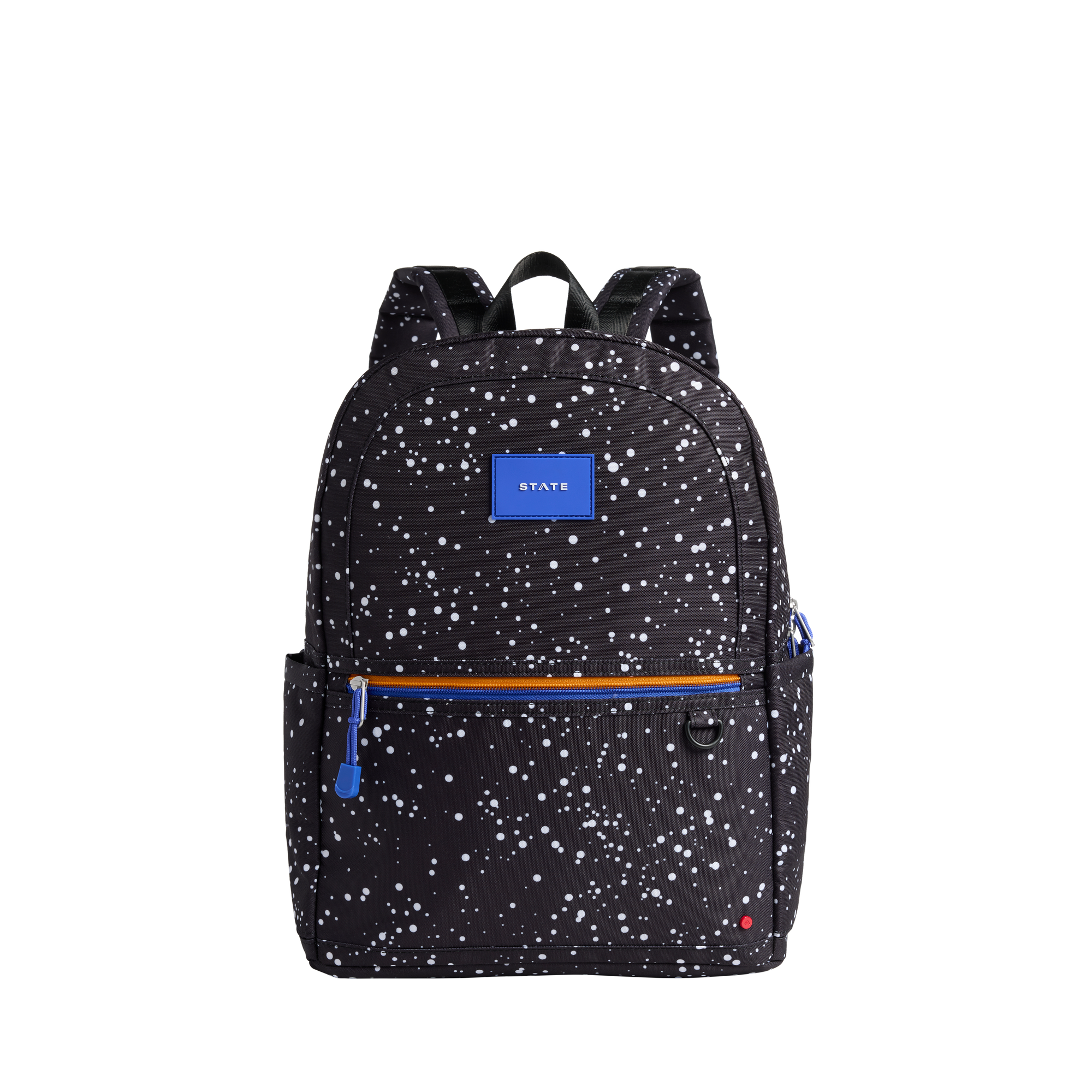 STATE Bags Kane Kids Double Pocket Backpack Recycled Polycanvas Speckled Front View Click to Zoom