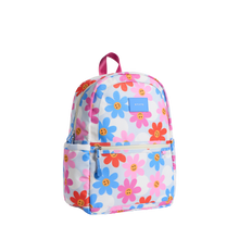 state bags kane kids backpack recycled polyester canvas daisies side view click to zoom