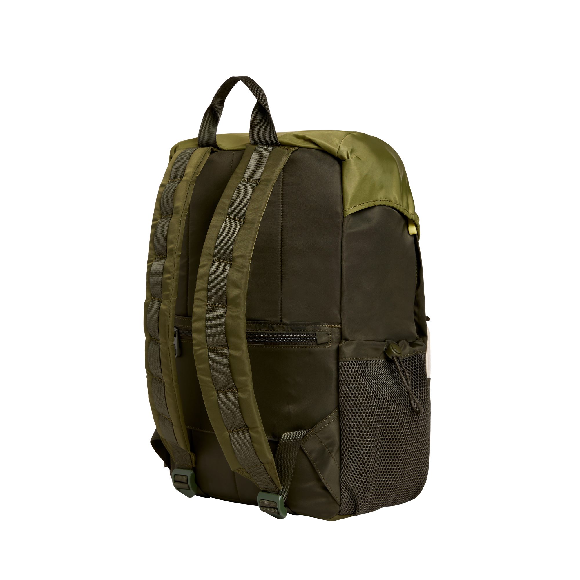 STATE Bags Grove Rucksack Nylon Olive Back View Click to Zoom