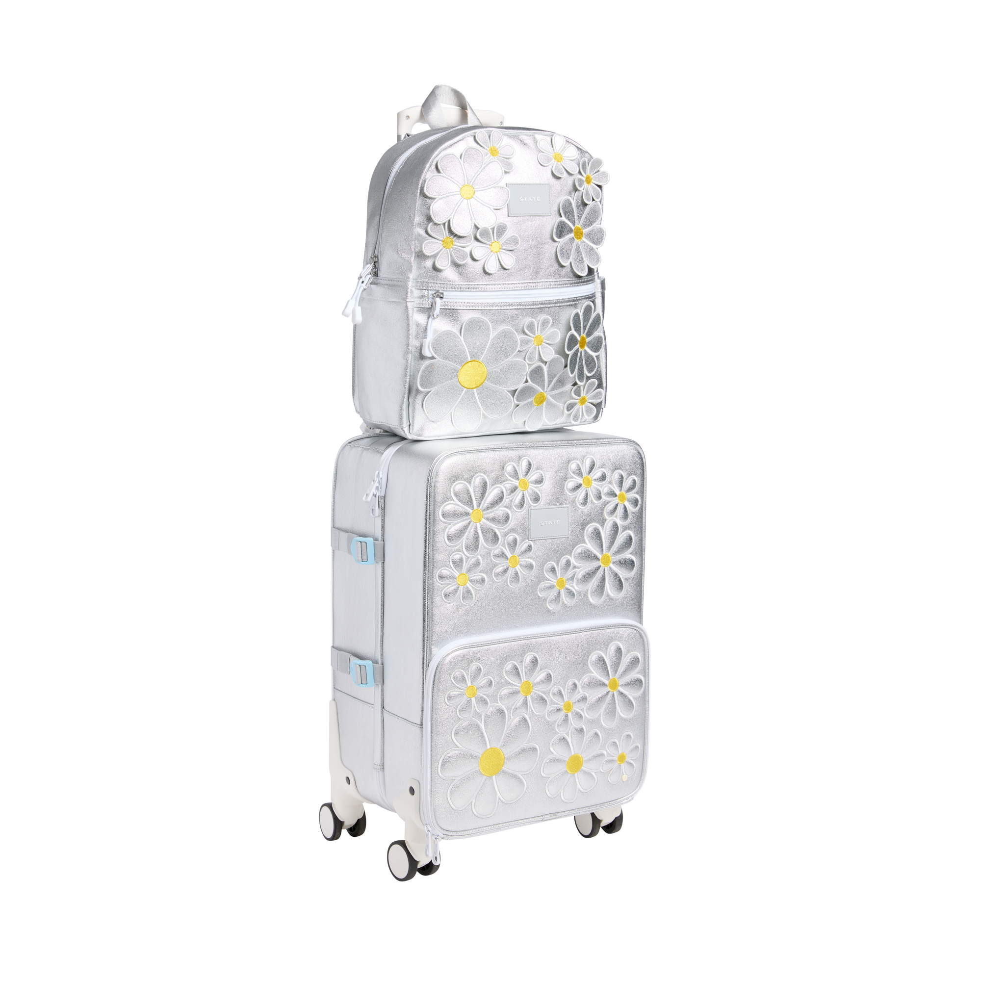 Logan Carry-On Suitcase | 3D Daisies