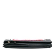 Balmain | Pre-Owned Leather Studded Foldover Clutch | Blue/NavyRed